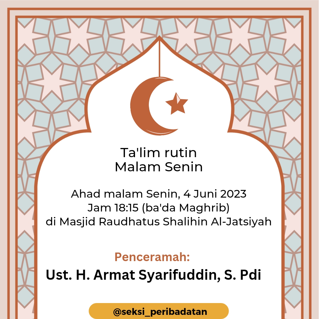 Ta'lim rutin malam Senin